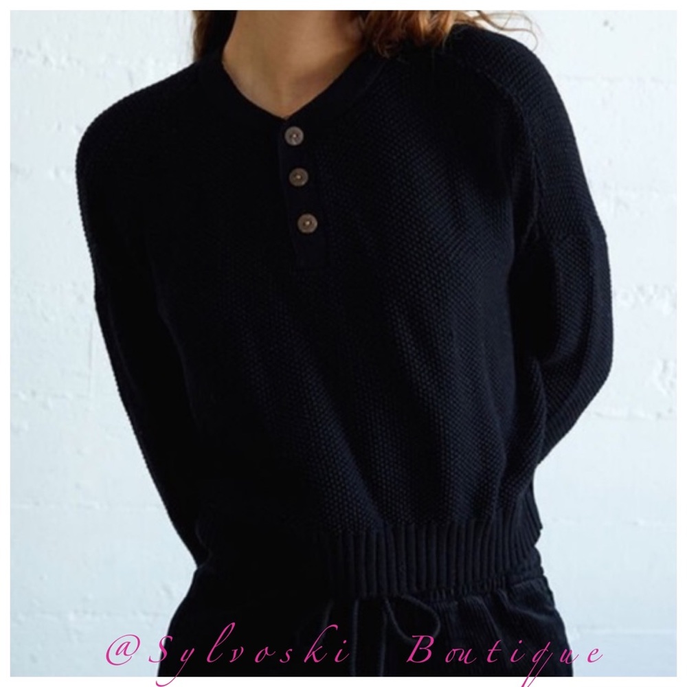 🔥 LA Hearts Henley Dolman Sweater NWT